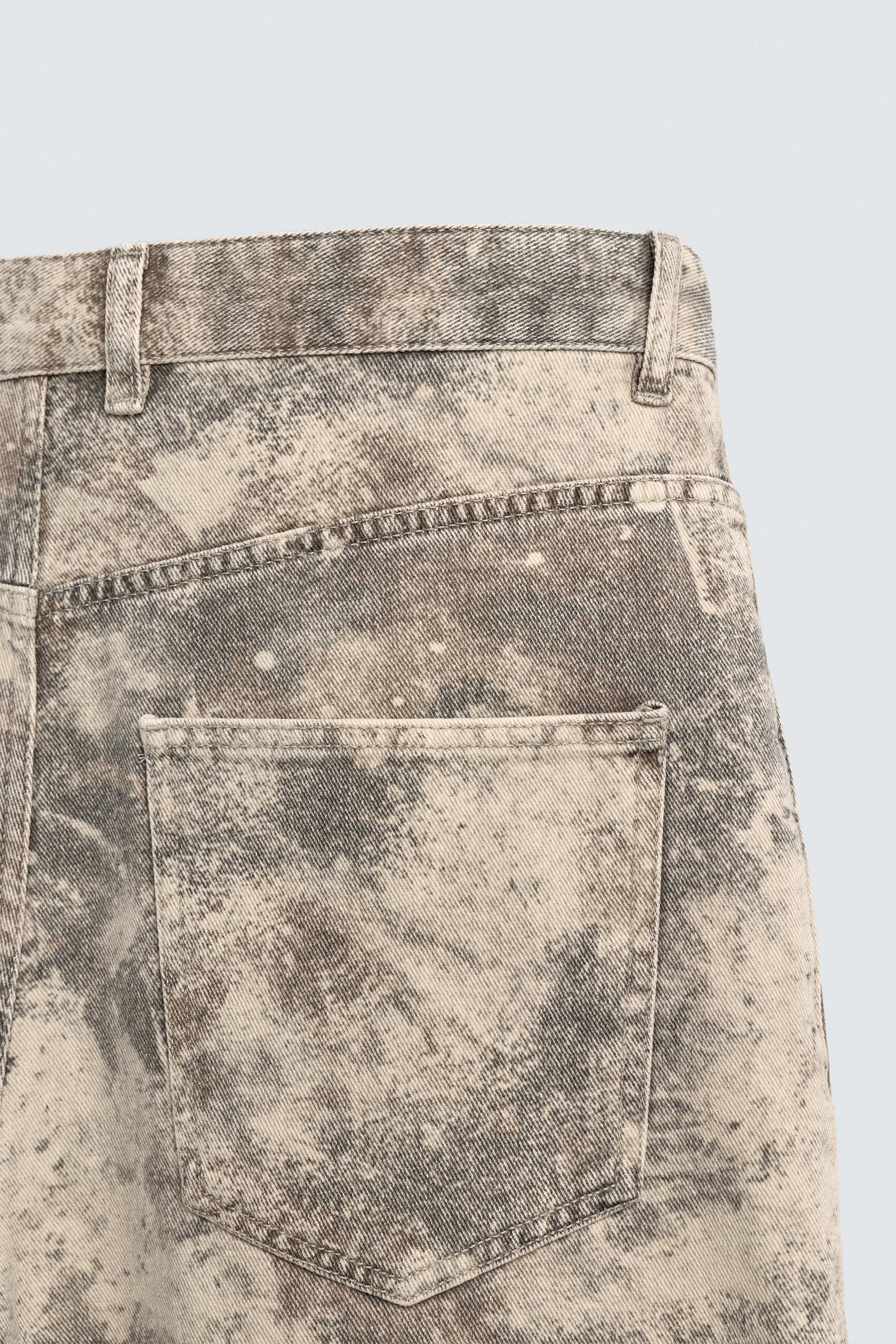 ABSTRACT PRINT BAGGY FIT PANTS